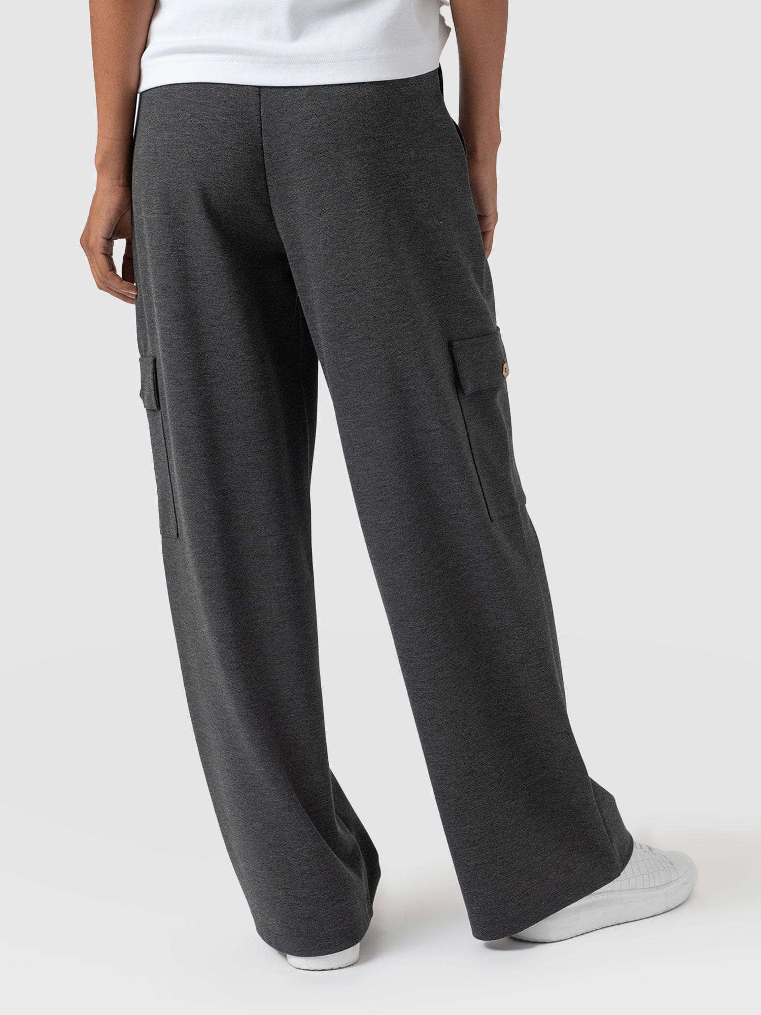 Cargo Chelsea Wide Leg Pant Charcoal - Women's Pants | Saint + Sofia® US